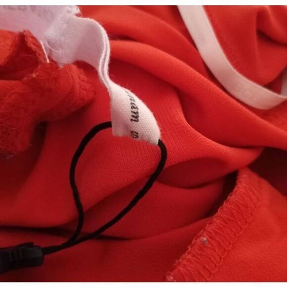 BCBGENERATIONS ORANGE TWIST WRAP SURPLICE DRESS SZ.S EUC. - Picture 9 of 9